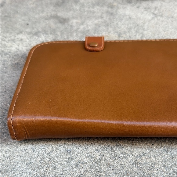 Vintage Brown Leather Men's Tie Holder - Picture 3 of 9